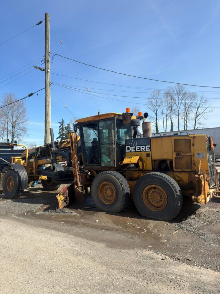 old excavator removal